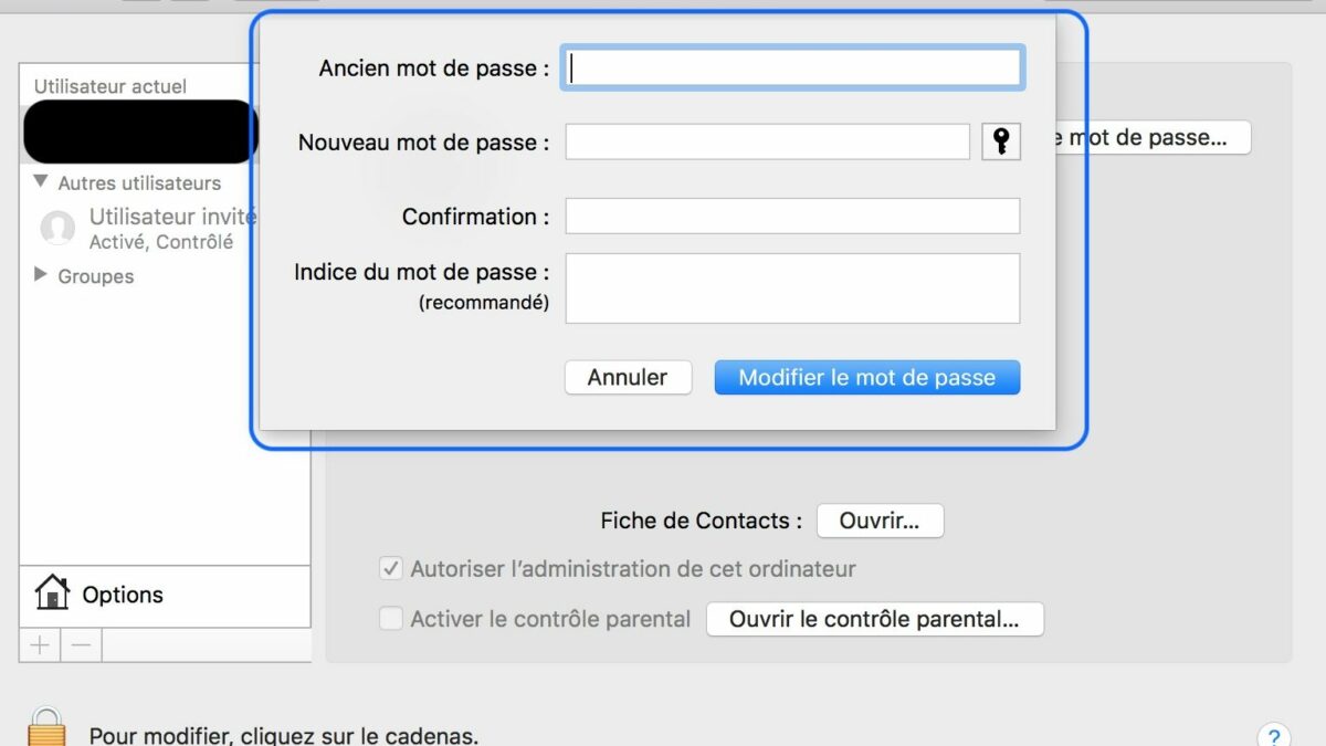 Comment retrouver le mot de passe de mon Macbook Air ?