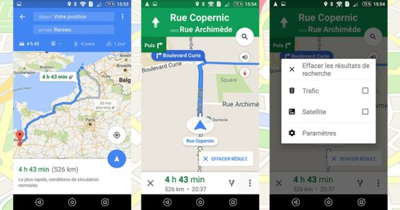 Comment retrouver un trajet épinglé sur Google Maps ?