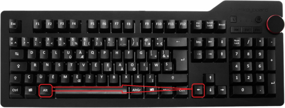 Comment revenir en arrière avec le clavier ?