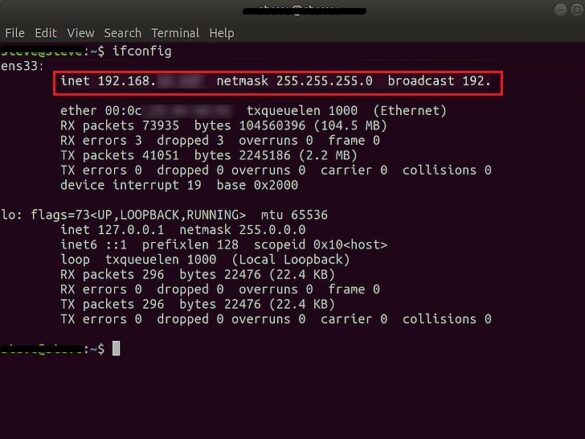 Comment savoir mon adresse IP Ubuntu ?