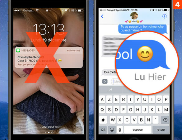 Comment savoir si il reçoit mes SMS ?