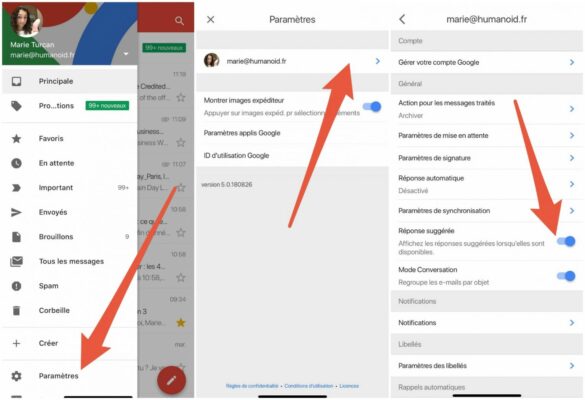 Comment se déconnecter d'un seul compte Gmail ?