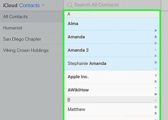 Comment sélectionner tous les Contacts sur iPhone ?