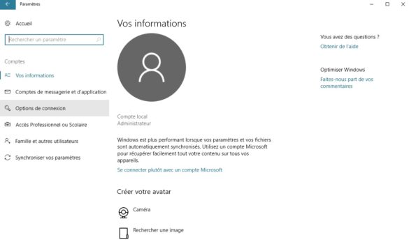 Comment supprimer le mot de passe de l'administrateur ?