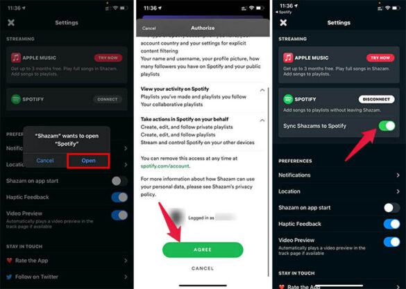 Comment synchroniser Shazam et Spotify ?