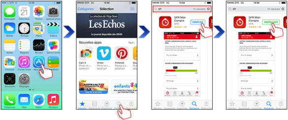Comment télécharger l'application photos ?