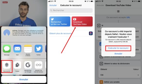Comment télécharger une vidéo YouTube grâce aux raccourcis sur Iphone ?