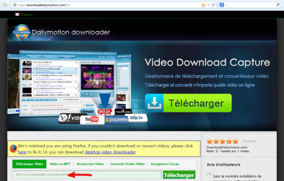 Comment telecharger une vidéo depuis Dailymotion ?
