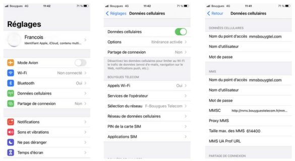 Comment trouver Données cellulaires iPhone ?