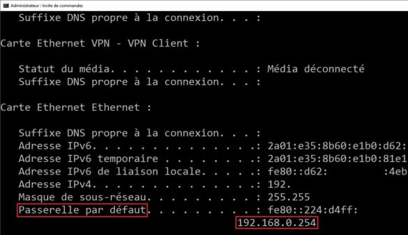 Comment trouver l'adresse IP de mon routeur ?