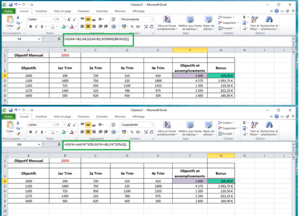 Comment utiliser la fonction SI et ou sur Excel ?