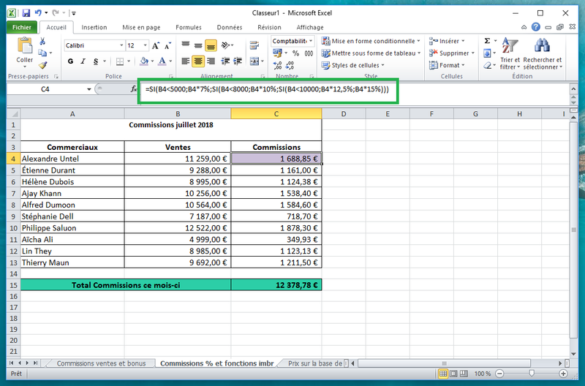 Comment utiliser la fonction somme si sur Excel ?
