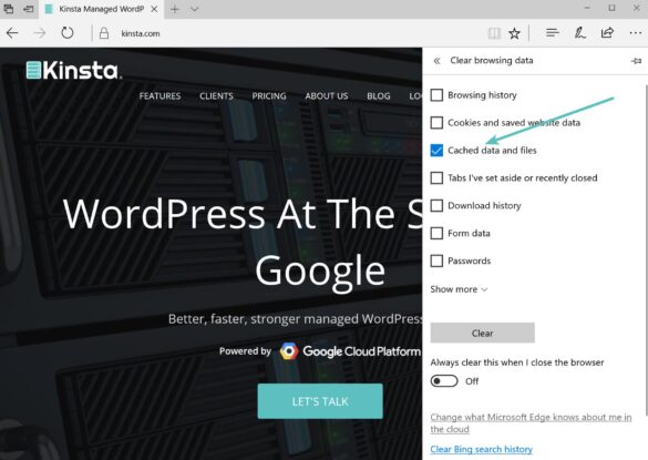 Comment vider cache et cookies du navigateur ?