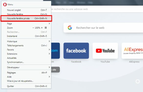 Comment voir historique navigation privée Google ?