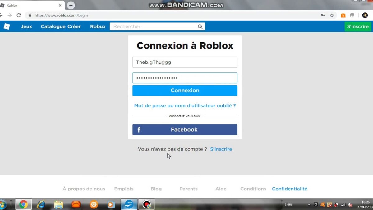 Comment voir le mot de passe sur Roblox ?