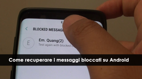 Comment voir les messages d'un numéro bloqué ?