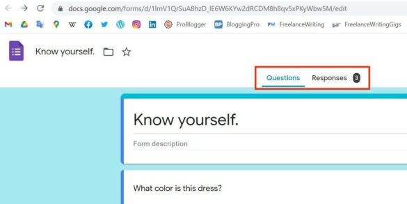 Comment voir les réponses d'un Google Form inspecter ?