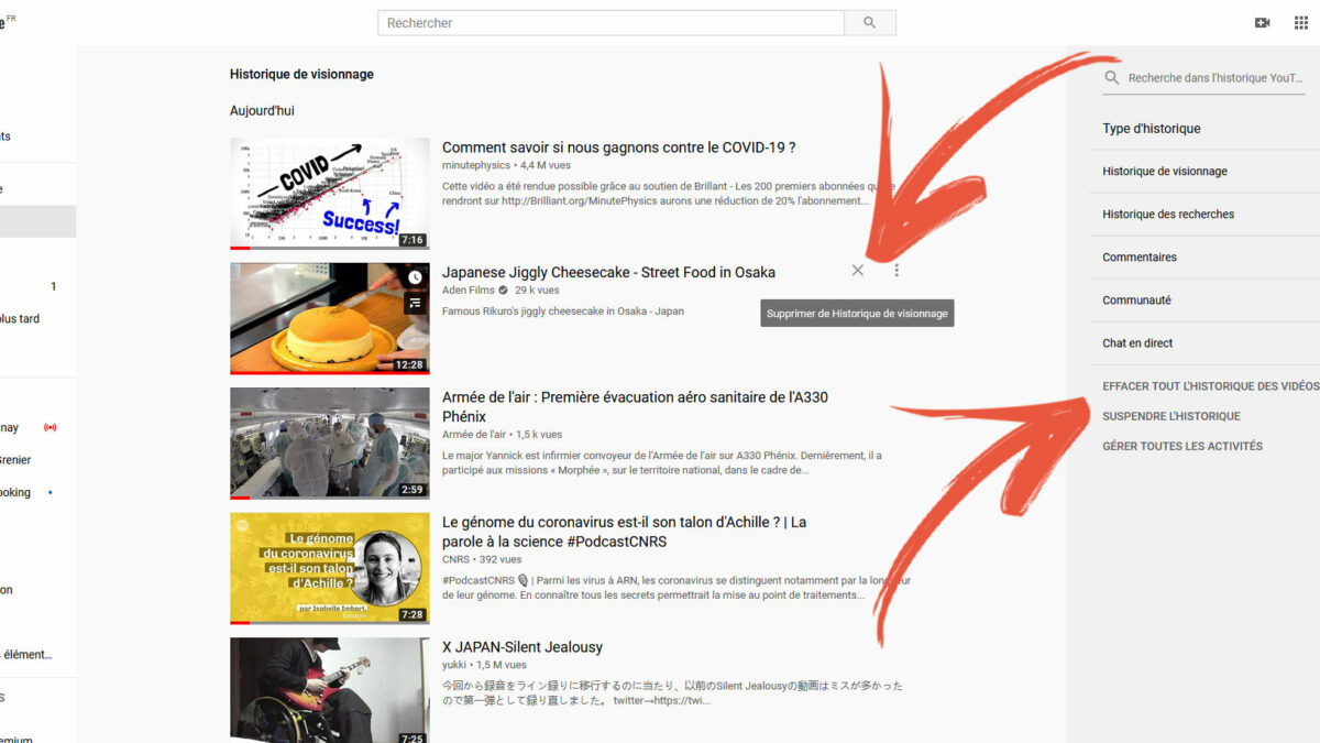 Comment voir l’historique YouTube sans compte ?