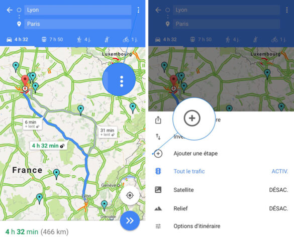 Comment voir mes trajets sur Maps ?