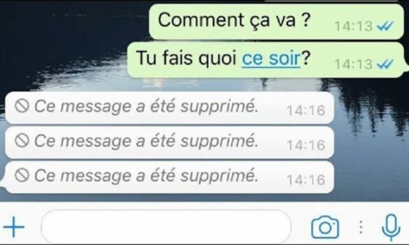 Comment voir un message supprimé sur WhatsApp par l'expéditeur ?