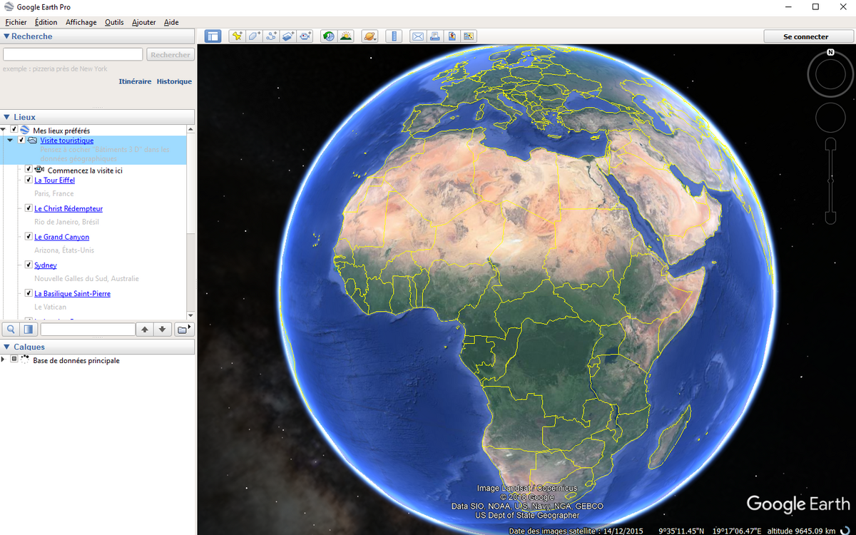 Estce que Google Earth est en direct