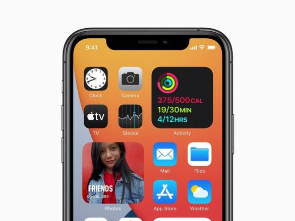 How do I customize my iPhone widgets?