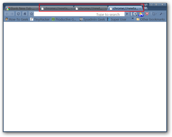 How do I fix Google Chrome About blank?