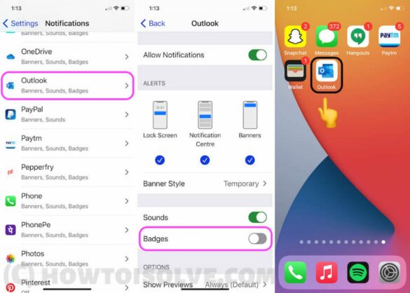 How do I fix the bug notification on my iPhone?