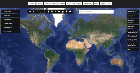 How do I get 3D satellite on Google Maps?