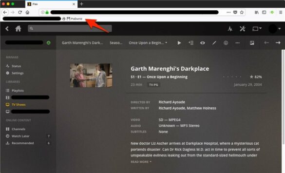 How do I log into Plex server?