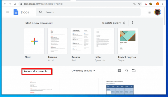 How do I make Google Docs continuous?