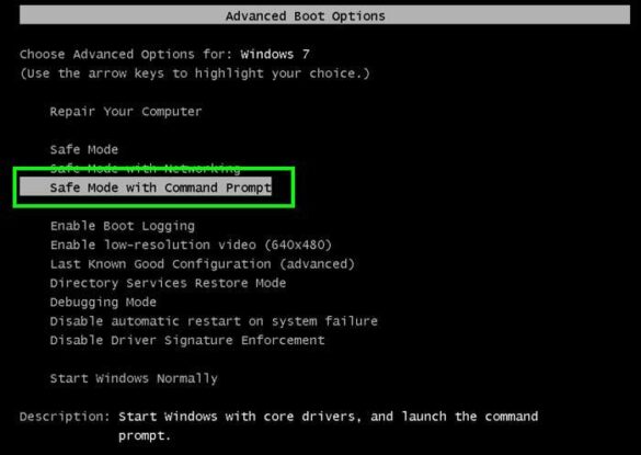 How do I restart my computer from the command prompt?