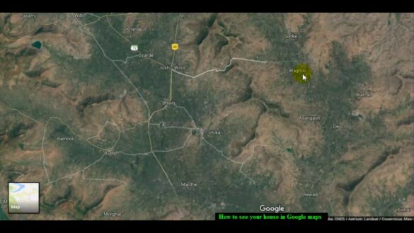 How do I see the roof of my house on Google Earth?