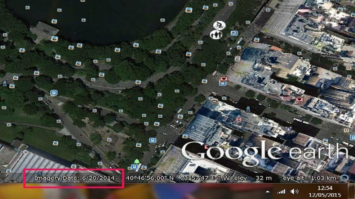 How often is the satellite on Google Maps updated?