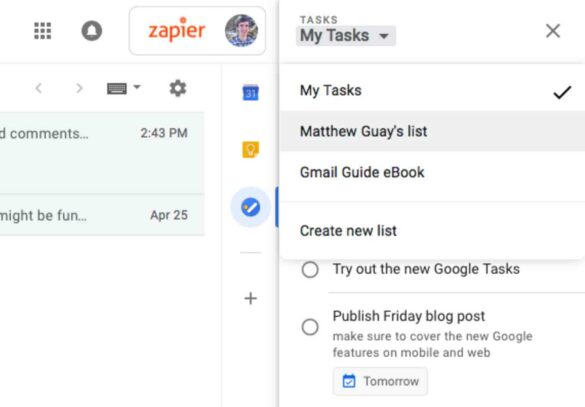 Is there a Google task list?