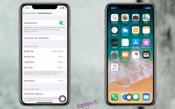 Où se trouve le bouton Home de l'iphone ?