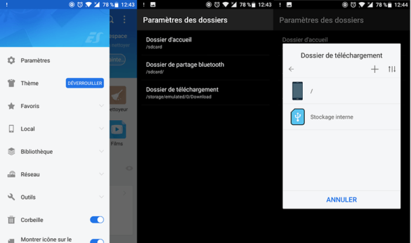 Où se trouve le dossier SMS sous Android ?