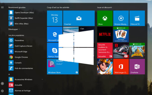 Où se trouve le menu Démarrer ?