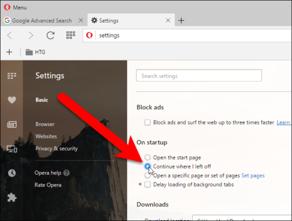 Où se trouve l'onglet Démarrage ?