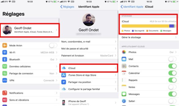 Où sont stockés les messages WhatsApp ?