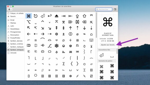 Où trouver les caractères spéciaux sur Mac ?
