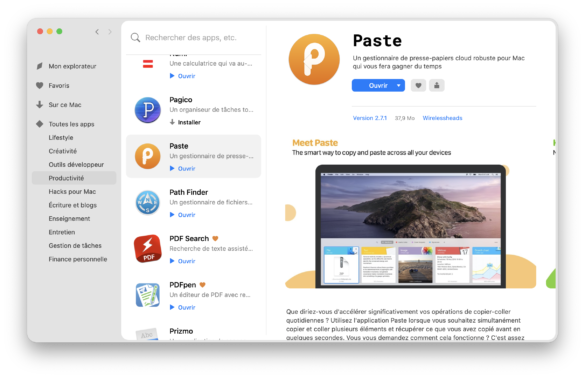 Où trouver l'historique du Presse-papier ?
