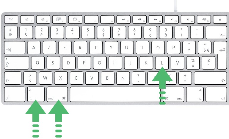 Où trouver raccourci clavier ?