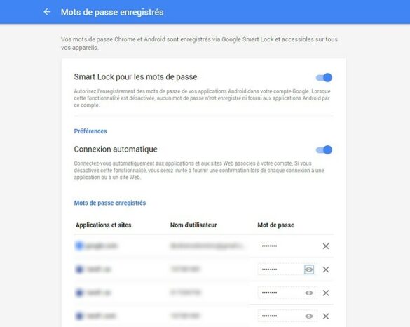 Où trouver ses mots de passe dans Google Chrome ?