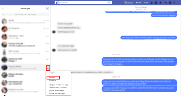 Où vont les messages ignorés sur Messenger ?