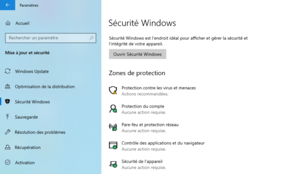 Pourquoi Windows Defender ne fonctionne pas ?