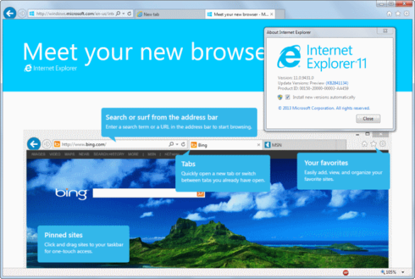 Pourquoi installer Internet Explorer 11 ?