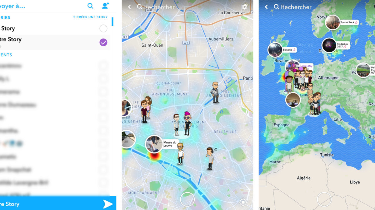 Pourquoi la localisation disparaît sur SNAP ?