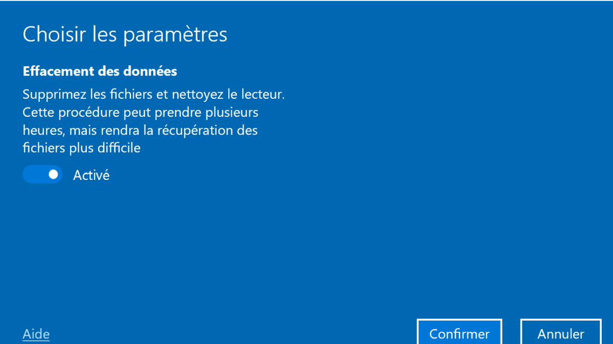 Quand Reinitialiser PC ?