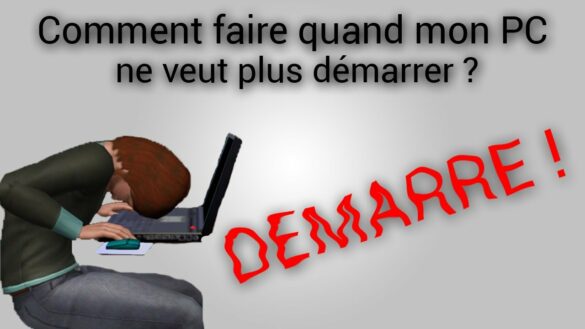 Quand je démarre mon PC l'écran reste noir ?